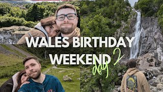 Welsh Getaway Vlog! Birthday Day 2, Waterfalls and Castles! #vlog #couple #northwales