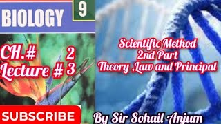 9th Biology||Scientific Method||Part 2||Theory Law and Principal