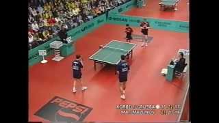 Tischtennis Bundesliga: TTC Zugbruecke Grenzau vs TTF Liebherr Ochsenhausen April 1999