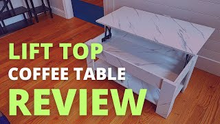 Totnz Lift Top 39" Hidden Compartment and Storage Shelf Review | Modern Design Lift Top Coffee Table