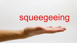 How to Pronounce squeegeeing - American English