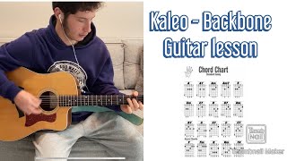 HOW TO PLAY Backbone by Kaleo  - Guitar Lesson/Cover with CHORDS