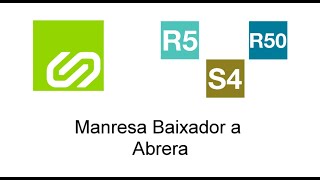 FGC estación a estación: Manresa Baixador a Abrera R5 R50 S4