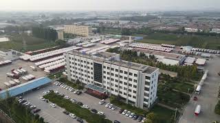 M148 Star Trailer Owner's CIMC Factory Office Building Sky Top View By Drone #truck #semitrailer