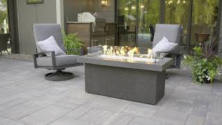 Grey Key Largo Gas Fire Pit Table