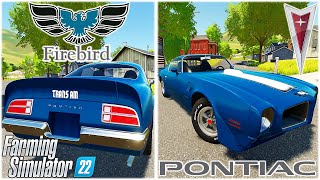 Farming Simulator 22 Mods in Action `| Pontiac Firebird/Trans AM 1970 `| a Pony car