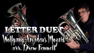 LETTER DUET (Duet) 4K -  Wolfgang Amadeus Mozart arr. Drew Fennell #euphonium #brass #tuba #piano