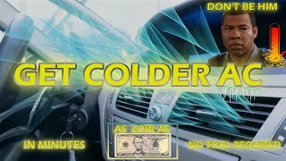 How To Get Cold AC In Any Car, Truck, Or SUV In Minutes!