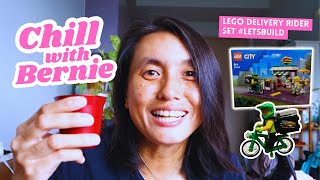 Lego City Food Delivery Rider and Sandwich Shop Build / Chill With Bernie