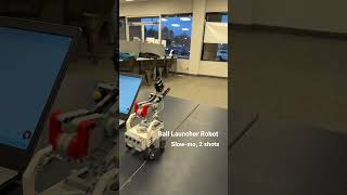 LEGO- Mindstorms EV3 Ball Launcher Robot in slow motion