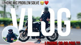 MOTOVLOGING SETUP IPHONE WITH MIC (CLEAR VOICE )😭♥️ | PHONE HELMET MOUNT SETUP | VLOG 16