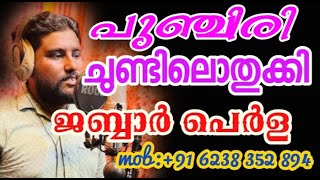 പുഞ്ചിരി ചുണ്ടിലൊതുക്കി പുത്തനാം|ജബ്ബാർ പെർള|punchiri chundilothukki puthanam|Jabbar Ukkinadka perla