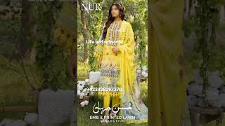 husn e jahan emb and printed lawn collection #youtubeshorts #trendingshorts #shorts #viralshorts