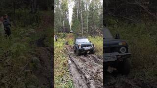 Проезд через ручей #2024 #automobile #offroad #forest #summer #adventure #природа #нива #лето #лес