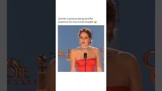 Jennifer Lawrence being herself for one minute straight #shorts #celebrity #funny #fyp #memes #viral