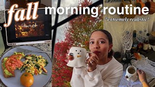 COZY FALL MORNING ROUTINE | *realistic* bare minimum day 🍂🕯️