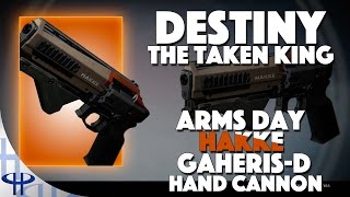 Destiny - Armsday - Hakke Gaheris-D [Hand Cannon]