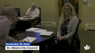 St. Albans City Council | 11/18/2024