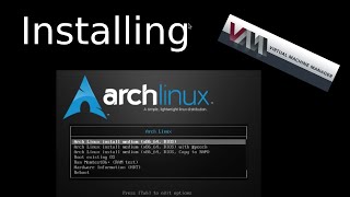 Arch Linux Installation Inside virt-manager