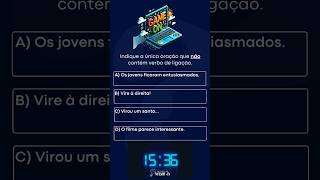 Verbo de Ligação #gameon #quiz #profnjr