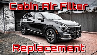 Kia Sportage Cabin Air Filter Replacement (2023-2024)