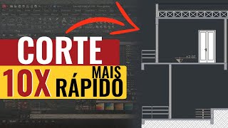 COMO FAZER CORTE NO AUTOCAD 10X MAIS RÁPIDO