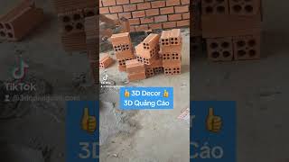 👍3D Decor 👍3D Quảng Cáo🤩 3D Xây Dựng 👍3D XD Thi công xây dựng lh 3D #3ddecor  #thicongxaydung