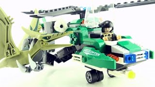 Dino Bricks Pteranodon Helicopter Capture - Lego compatible dinosaur bricks - Dinosaurs Speed build