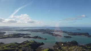 Flying by Helicopter over the North of New Zealand