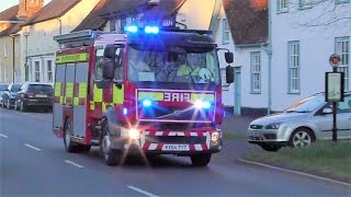 Suffolk Fire & Rescue Service - Clare C/WrT responding 28-02-2021