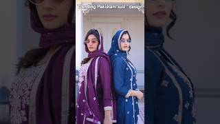 Trending Pakistani suit design for girls #fashion #dress #trending #partydress #plazzosuits #shorts