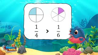 Skill Builder: Compare Unit Fractions | 3rd Grade Math