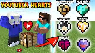 Minecraft But You Can Craft YOUTUBER's HEART !!