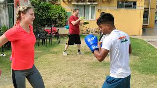 Training with chessboxers in India