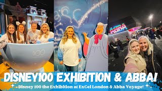 London vlog - Disney 100: The Exhibition at the ExCel London & ABBA Voyage ✨🩷