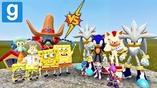 All Types Of Spongebob vs Sonic Tapes family in Garry's Mod!