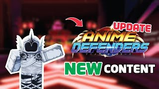 Anime Defenders got an UPDATE!?