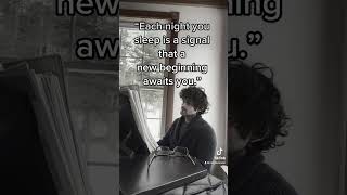 Neoclassical melancholic sad chill piano with inspiration quote. Piece by Philip Glass