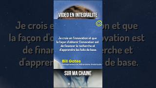 Conseils d'Or de Bill Gates sur l'espoir des innovations #shorts #citations #citationsinspirantes