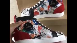 CL "Christian Louboutin" Spike Flat High Top Sneaker Rivet Review