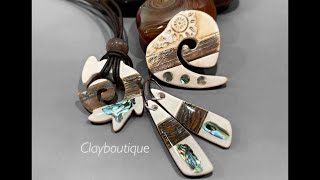 Polymer Clay ‘Màori’ Style Jewelry