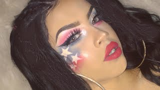 4th of July makeup tutorial