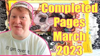 March 2023 Completed Colouring (Coloring) Pages / #maggsy250_march