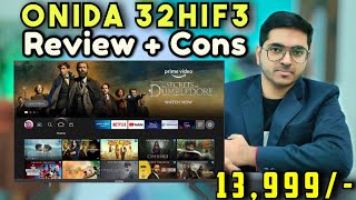 Onida 32HIF3 32 Inch Smart TV Review In Hindi | Onida 32HIF3 Fire TV Review