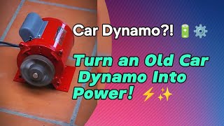 "Transform a car dynamo into a sustainable power source! 🚗🔌 #diylifehacks "