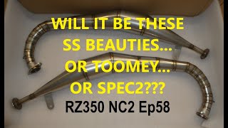 RZ350 NC2 Ep58 Fitting 3 Different Sets of Expansion Chambers - Which Ones to Use???