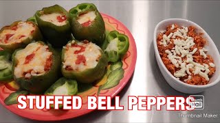 Como Cocinar unos delicioso STUFFED BELL PEPPERS !