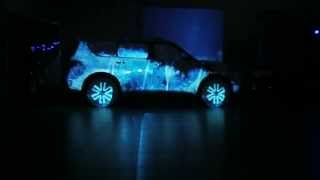 Video mapping Nissan patrol