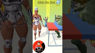 Muscle rush gameplay 😱 girls vs crocodile 🐊 #crocodile #musclerushgame #shorts #shortsfeed