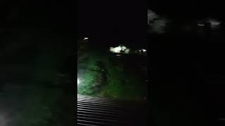 Suasana malam hari di kampung